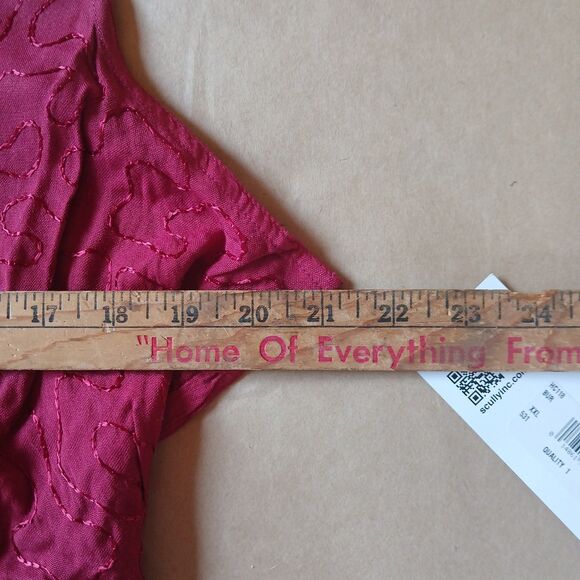 Scully Western Dress Womens XXL Sleeveless Midi Burgundy F0_HC118 Renn Fair - Picture 13 of 13